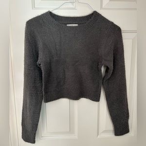 Urban Outfitters Cropped Fuzzy Sweater